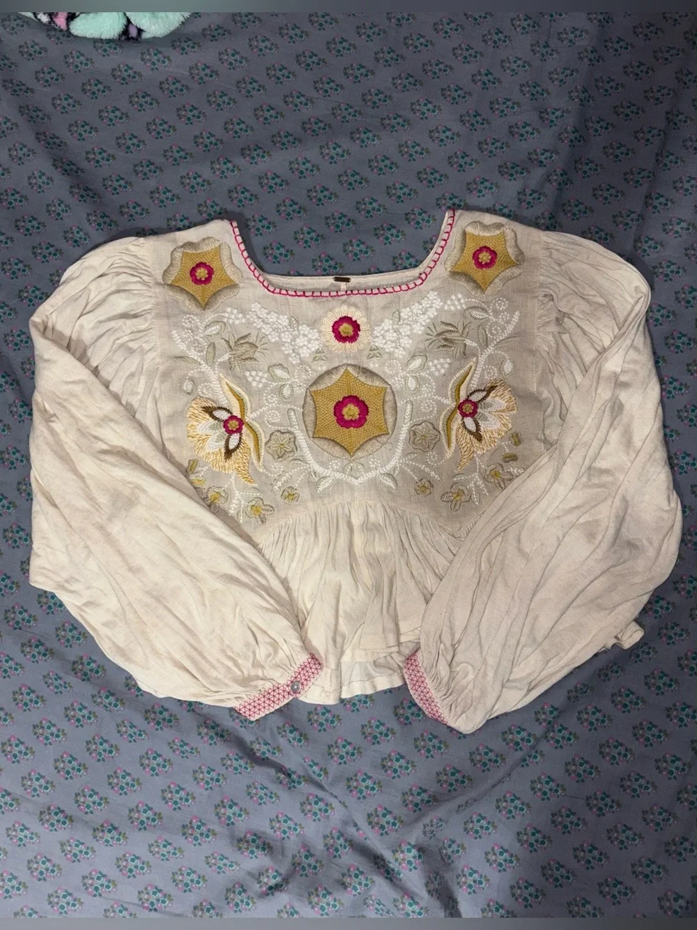 Free People embroidered skirts colorful
